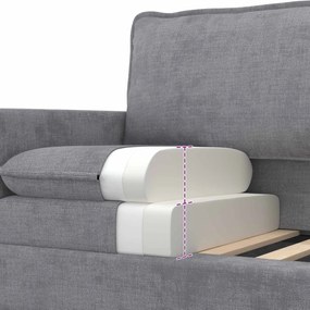 vidaXL Σετ Καναπέ 2 pcs Ανοιχτό γκρι Πολυεστέρας
