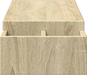 vidaXL Βάση Οθόνης με Αποθ. Sonoma Δρυς 100x27x15 εκ. Επεξεργ. Ξύλο