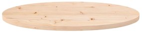 vidaXL Επιφάνεια Τραπεζιού Οβάλ 70x35x2,5 εκ. από Μασίφ Ξύλο Πεύκου