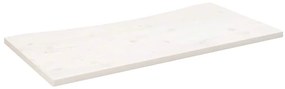 vidaXL Επιφάνεια Γραφείου Λευκή 100x60x2,5 εκ. από Μασίφ Ξύλο Πεύκου