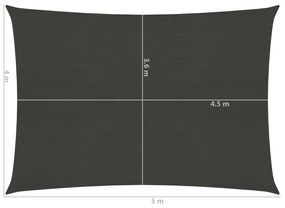 ΠΑΝΙ ΣΚΙΑΣΗΣ ΑΝΘΡΑΚΙ 4 X 5 Μ. ΑΠΟ HDPE 160 ΓΡ./Μ² 311078