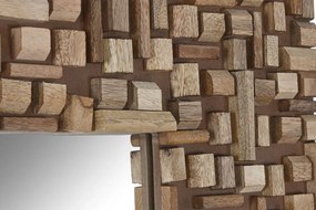 Τοίχο καθρέφτη Home ESPRIT Καφέ Σύγχρονη 91 x 4 x 183 cm