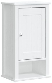 Ντουλάπι Μπάνιου Επιτοίχιο BERG Λευκό 40x27x71,5 εκ Μασίφ Πεύκο - Λευκό