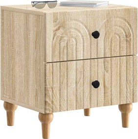 vidaXL Κομοδίνο 2 τμχ. Sonoma Δρυς 43 x 34,5 x 48 εκ