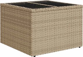 vidaXL Σετ Καναπέ με μαξιλάρι 5 pcs Μπεζ συνθετικό ρατάν