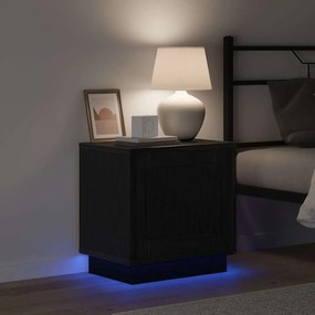 vidaXL Κομοδίνο 2 pcs Μαύρο 44 x 34,5 x 45 εκ Επεξεργασμένο ξύλο