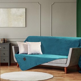 Ριχτάρι Διθέσιο Velvety 180x250 Art 8413 Πετρόλ       Beauty Home