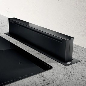 Elica Pandora BL/F/90 Απορροφητήρας Νησίδα Downdraft 90cm Μαύρος