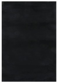 vidaXL Χαλί Πλενόμενο Μαλακό Shaggy Μαύρο 160 x 230 εκ. Αντιολισθητικό