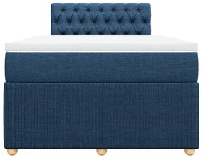 ΚΡΕΒΑΤΙ BOXSPRING ΜΕ ΣΤΡΩΜΑ ΜΠΛΕ 120X200 ΕΚ. ΥΦΑΣΜΑΤΙΝΟ 3289736