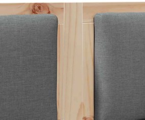 vidaXL Κεφαλάρι Άλλο Καφέ 120 cm Μασίφ ξύλο πεύκου