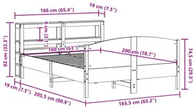 ΣΚΕΛΕΤΟΣ ΚΡΕΒ. ΧΩΡΙΣ ΣΤΡΩΜΑ ΛΕΥΚΟ 160X200 ΕΚ ΜΑΣΙΦ ΠΕΥΚΟ 3306220