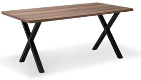 Τραπέζι Jeremy Megapap Mdf - μεταλλικό χρώμα καρυδί 140x80x75εκ.-GP038-0006,2
