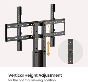 BRATECK επιτραπέζια βάση τηλεόρασης LDT03-29LD, 32-77", έως 40kg