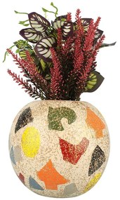 Βάζο 697ELD1228 Φ20x17cm Multi Aberto Design Ceramic