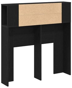vidaXL Κρεβάτι με Κεφαλάρι Μαύρη δρυς 100 x 19 x 104,5 εκ