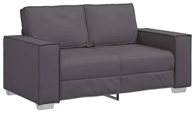 vidaXL Καναπές Loveseat 160 εκ με μαξιλάρι Γκρι Τεχνητό δέρμα