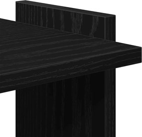 vidaXL Βιβλιοθήκη 3 Επιπέδων Μαύρη 60x30x120 εκ. Επεξεργασμένο Ξύλο