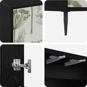 vidaXL Ντουλάπι TV GOTHA 69 x 33 x 50,5 εκ. Μαύρη Δρυς