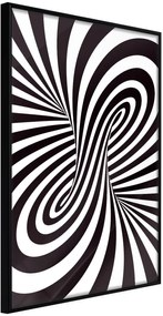 Αφίσα - Black and White Swirl - 20x30 - Μαύρο - Χωρίς πασπαρτού