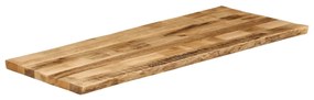 vidaXL Επιφάνεια Τραπεζιού 140x60x2,5 εκ. Live Edge Μασίφ Ξύλο Μάνγκο
