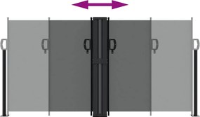 vidaXL Σκίαστρο Πλαϊνό Συρόμενο Ανθρακί 120 x 1000 εκ.