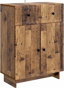 vidaXL Πλαϊνό γραφείο Παλαιωμένο ξύλο 66 x 34,5 x 90 εκ