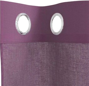 vidaXL Κουρτίνες Voile με ροδέλες 2 τεμάχια Μοβ 140x245 εκ.