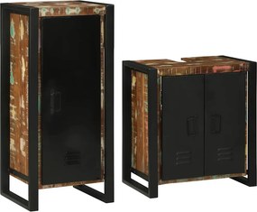 vidaXL Σετ Επίπλων Μπάνιου 2 τμχ. Πολύχρωμο 55 x 35 x 60 εκ.