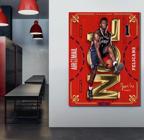 Πίνακας σε καμβά Zion Williamson KNV1556 45cm x 65cm