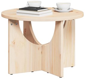 vidaXL Τραπεζάκι σαλονιού Φυσικό 50 x 50 x 35 cm Μασίφ ξύλο πεύκου