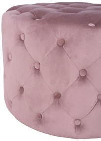 Σκαμπό KASSIE τύπου CHESTERFIELD Βελούδο Σάπιο μήλο Φ60x43Υ εκ. 60x60x43 εκ.