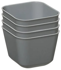 Κουτιά Αποθήκευσης (Σετ 4τμχ) F-V Flex Carre Gris 173621A