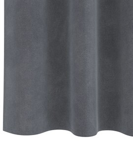 vidaXL Curtains Blackout  με κορδόνι 2 τεμ Σούπερ Ανοιχτό Γκρι Βελούδο