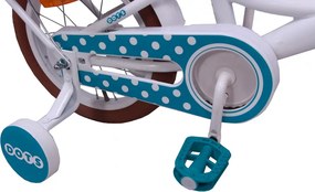 Dots 12 Inch 19 cm Girls Coaster Brake White