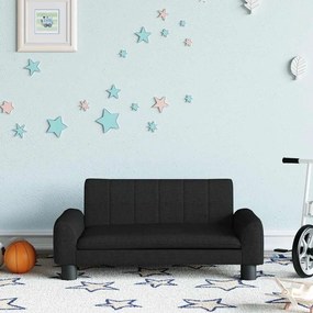 vidaXL Καναπές Παιδικός Μαύρο 70x45x30 εκ. από Ύφασμα
