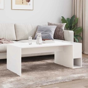vidaXL Τραπεζάκι σαλονιού Λευκό 101,5 x 50 x 37 εκ. Επεξεργασμένο ξύλο