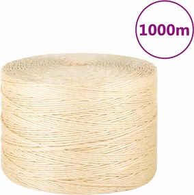 vidaXL Σχοινί 3 χιλ. 1000 μ. από 100% Σιζάλ
