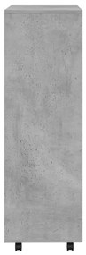 vidaXL Ντουλάπα Γκρι Σκυροδέματος 80 x 40 x 110 εκ. από Μοριοσανίδα