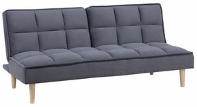 Καναπές κρεβάτι Berwyn 1554, Λειτουργία ύπνου, Σκούρο γκρι, 177x80x80cm, Πόδια: Ξύλο,Ευκάλυπτος