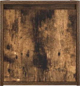 vidaXL Κομοδίνο Επιτοίχιο Καπνιστή Δρυς 38x34x40 εκ.