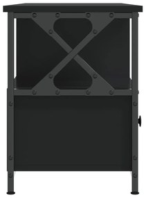 vidaXL Έπιπλο Τηλεόρασης Μαύρο 102x33x45 εκ. Επεξεργασμένο Ξύλο/Σίδερο