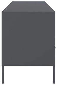 vidaXL Έπιπλο Τηλεόρασης Ανθρακί 100,5x39x50,5 εκ. από Ατσάλι