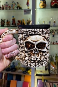 Κούπα με θέμα σκελετού 3D σχεδιασμού Πολύχρωμο