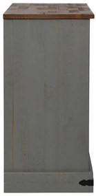vidaXL Sideboard HALDEN 2 συρόμενες πόρτες γκρι 112x40x80 cm