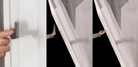 Κρεβάτι - ντουλάπα Concept Pro Lenart AH109, Διπλό, Άσπρο, 140x200, Πλαστικοποιημένη μοριοσανίδα, Τάβλες για Κρεβάτι, 155x237x217cm | Epipla1.gr