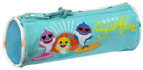 Κασετίνα Baby Shark Surfing Μπλε Λευκό 20 x 7 x 7 cm