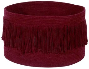 Καλάθι Αποθήκευσης Fringes LOR-BSK-FRIN-SAVR Savannah Red 45X45X30Cm Lorena Canals Cotton