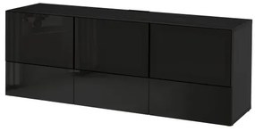 BESTÅ έπιπλο TV με πόρτες και συρτάρια, 180x40x64 cm 391.942.62