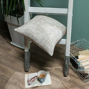 Μαξιλαροθήκη Διακοσμητική Positano 01 Ecru Teoran 43X43 Cotton-Polyester
